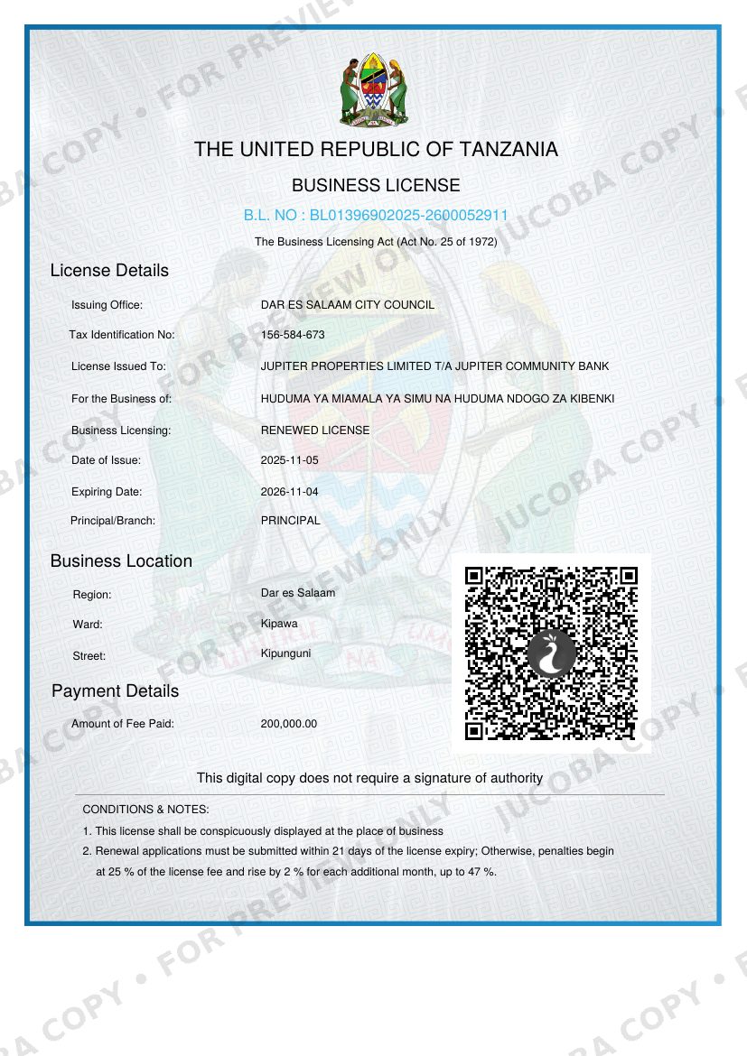 Business Licence preview